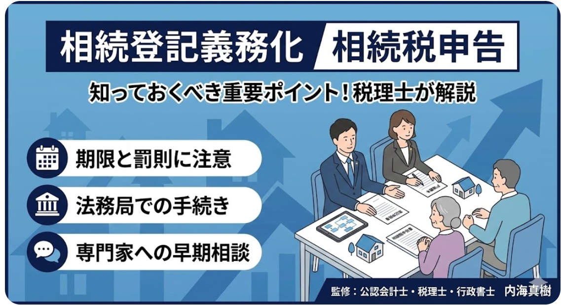 🏠【相続税申告前に！】相続登記義務化の基礎知識を税理士が解説！- 2027年期限